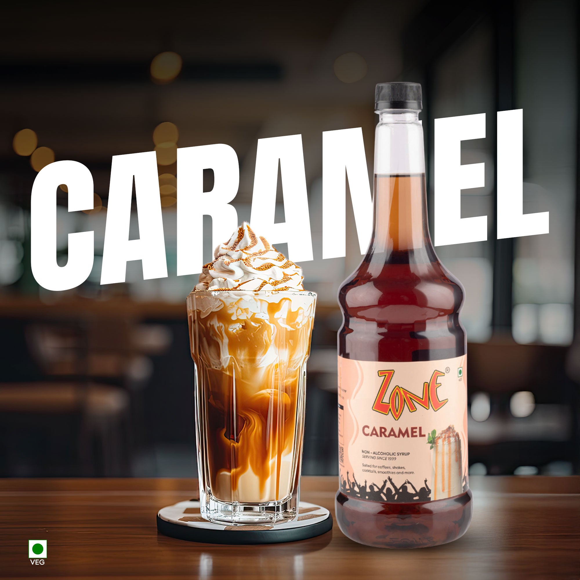 Zone Caramel Flavoured Syrup 1000ml