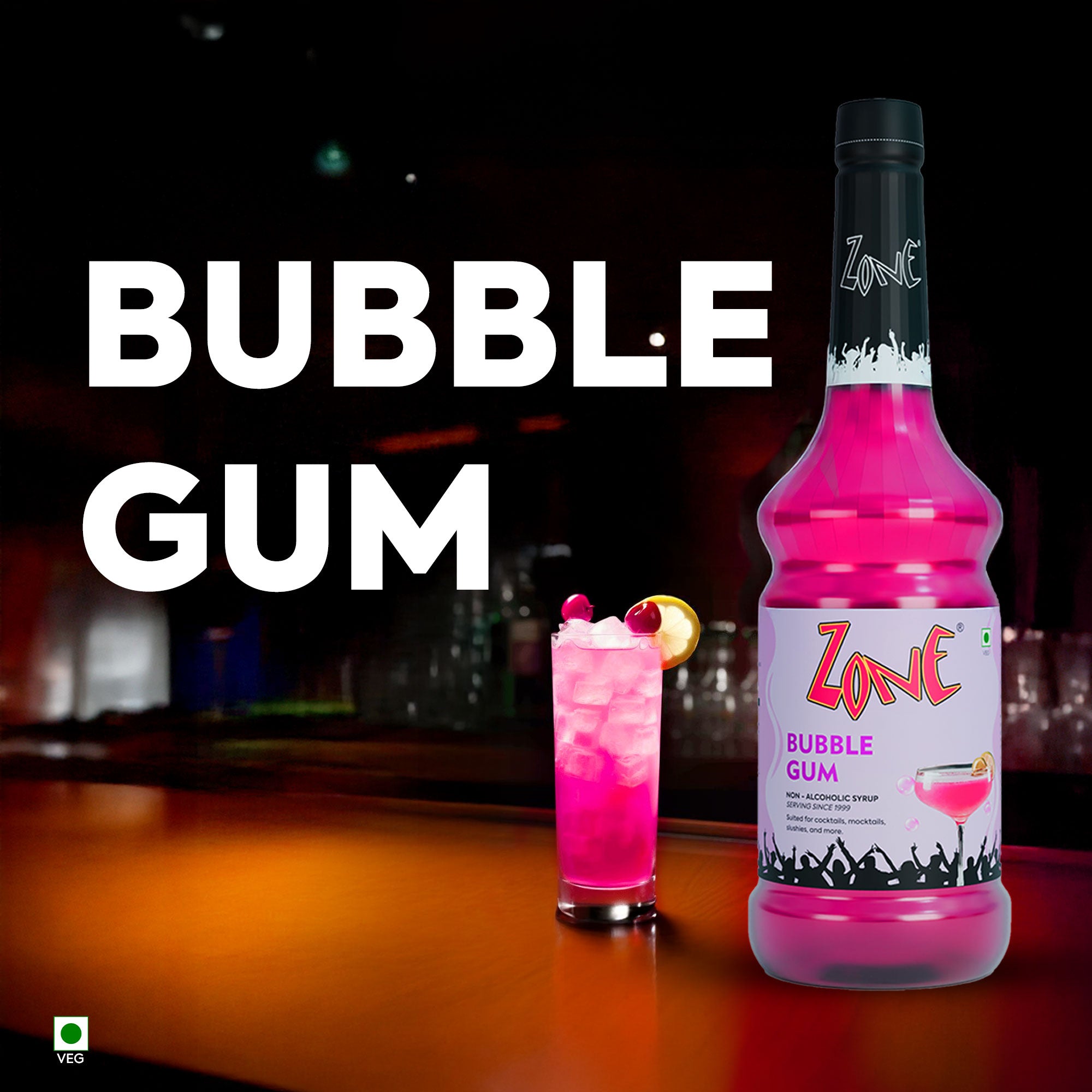 Zone Bubblegum Flavoured Syrup 1050ml