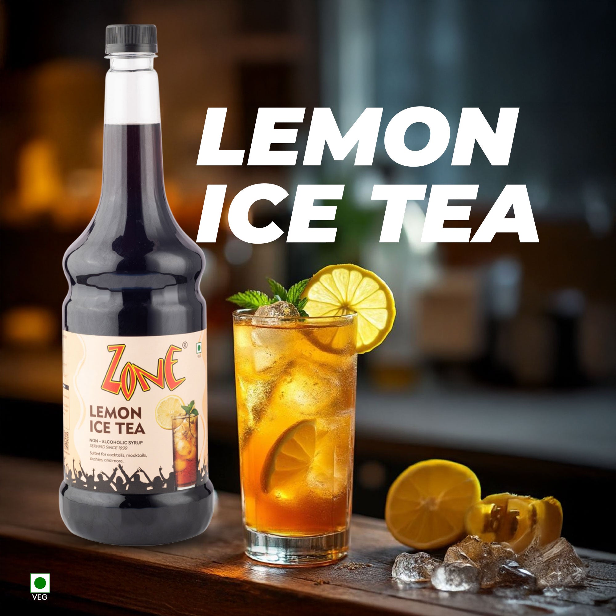 Zone Lemon Ice Tea Flavoured Syrup 1000ml
