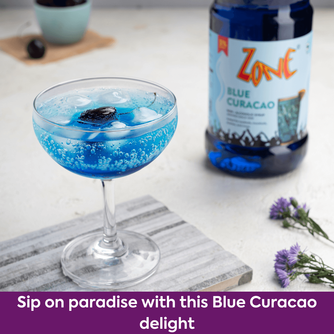 Zone Blue Curacao Flavoured Syrup 1050ml