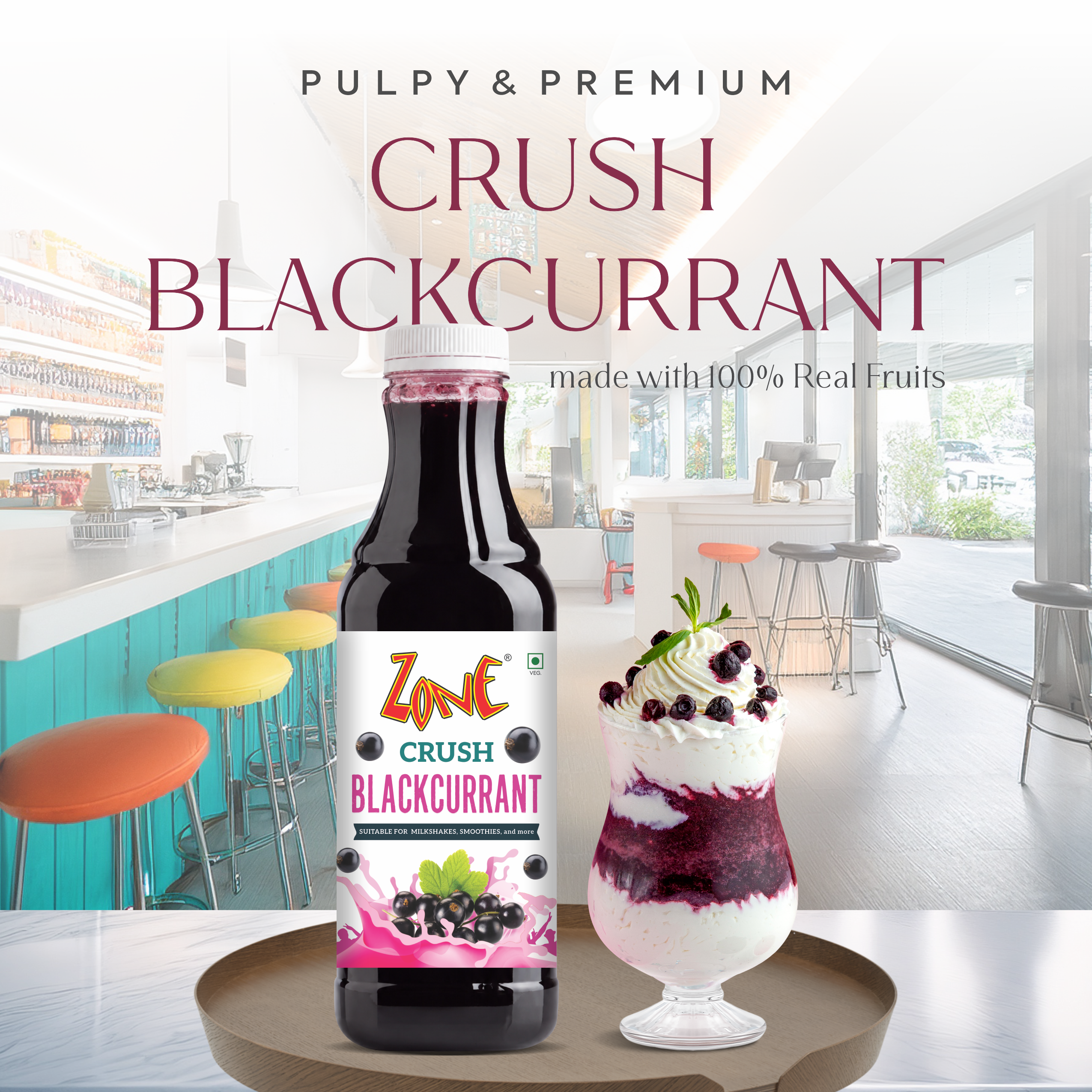 Zone BlackCurrant Flavoured Crush 750ml