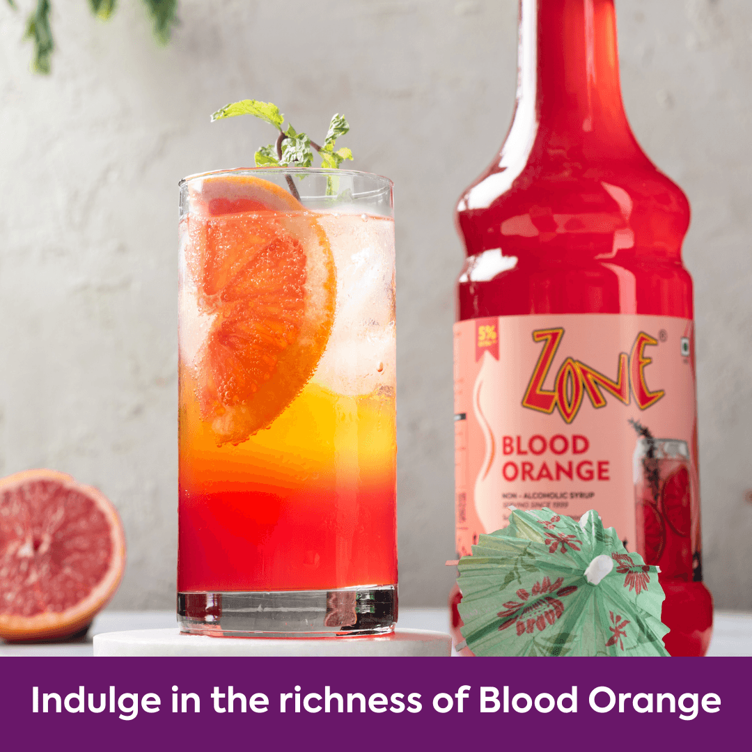 Zone Blood Orange Flavoured Syrup 1050ml