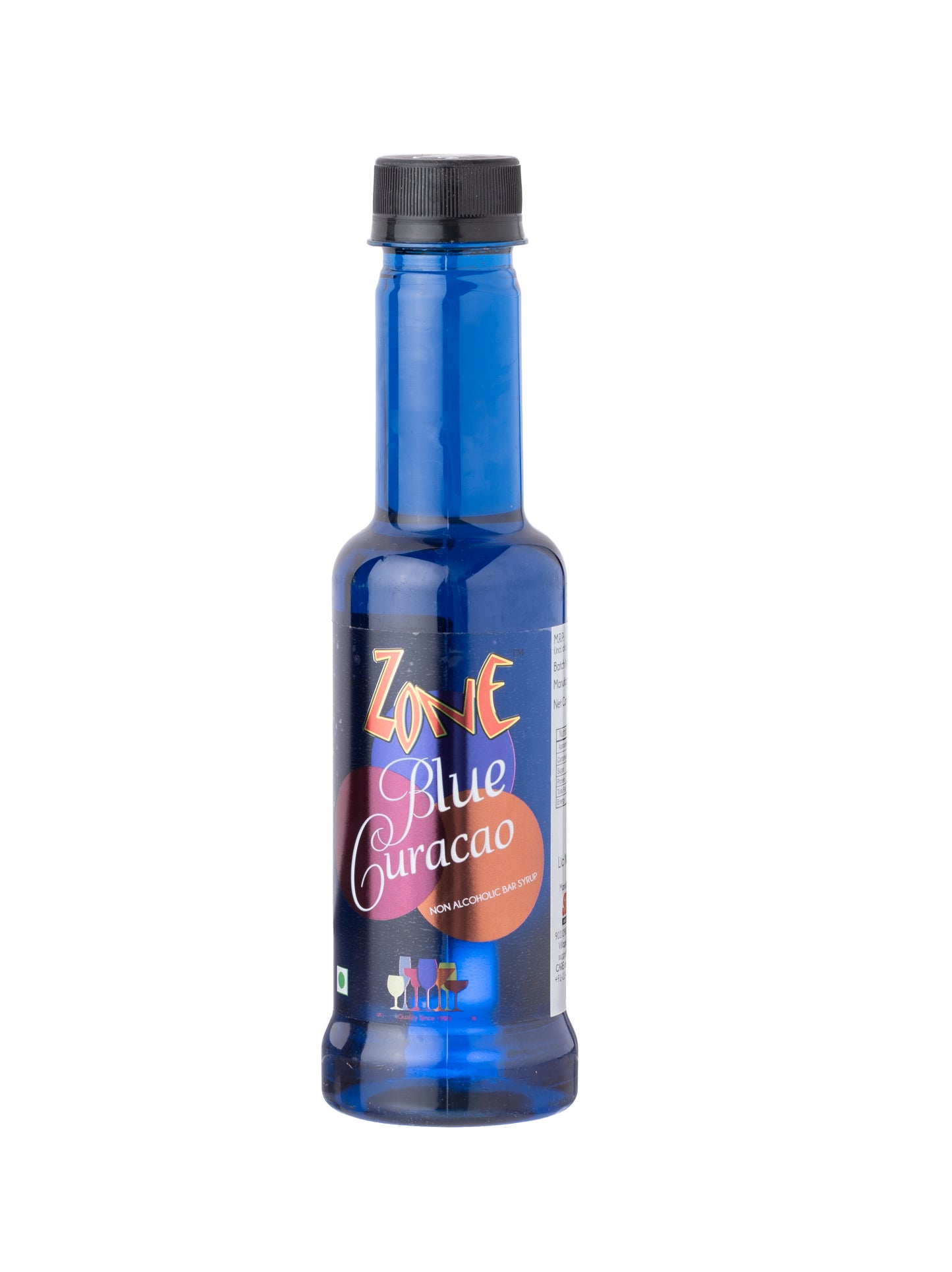 Zone Blue Curacao Flavoured Syrup 240ml