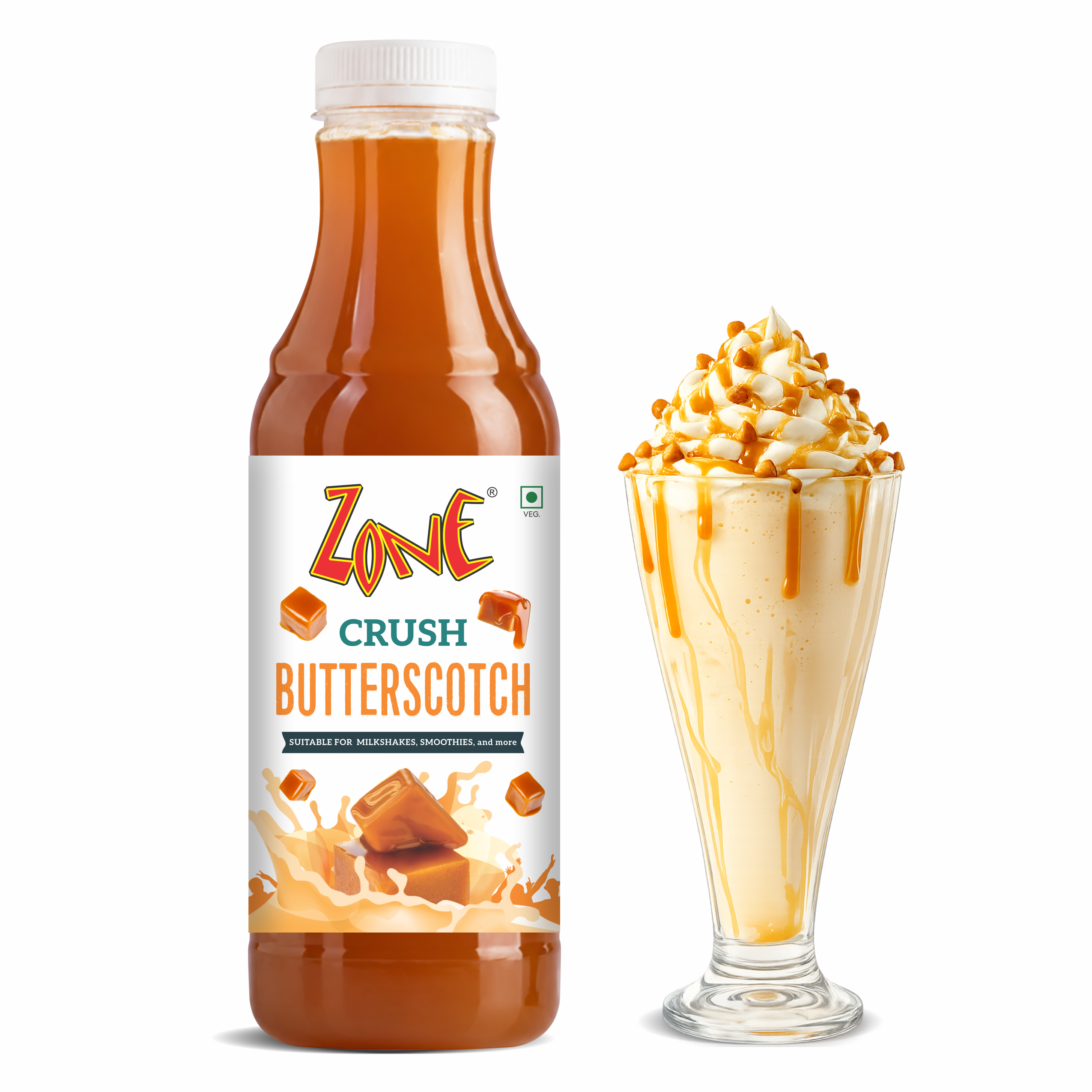 Zone Butterscotch Flavoured Crush 750ml
