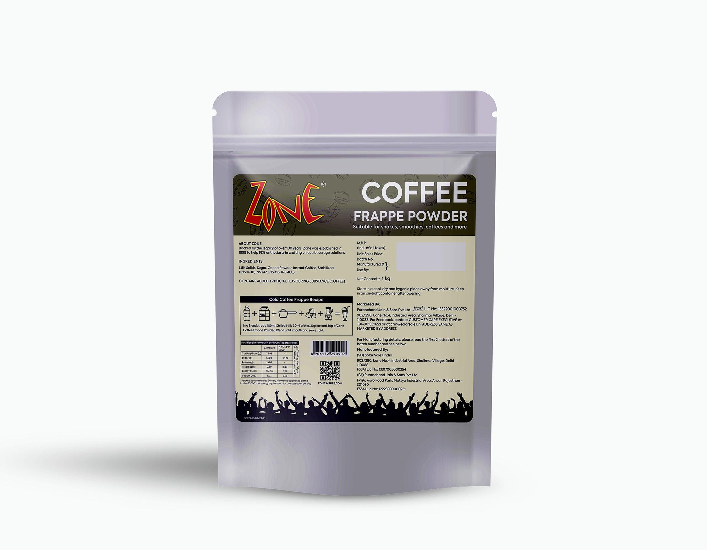 Zone Coffee Frappe Powder 1kg