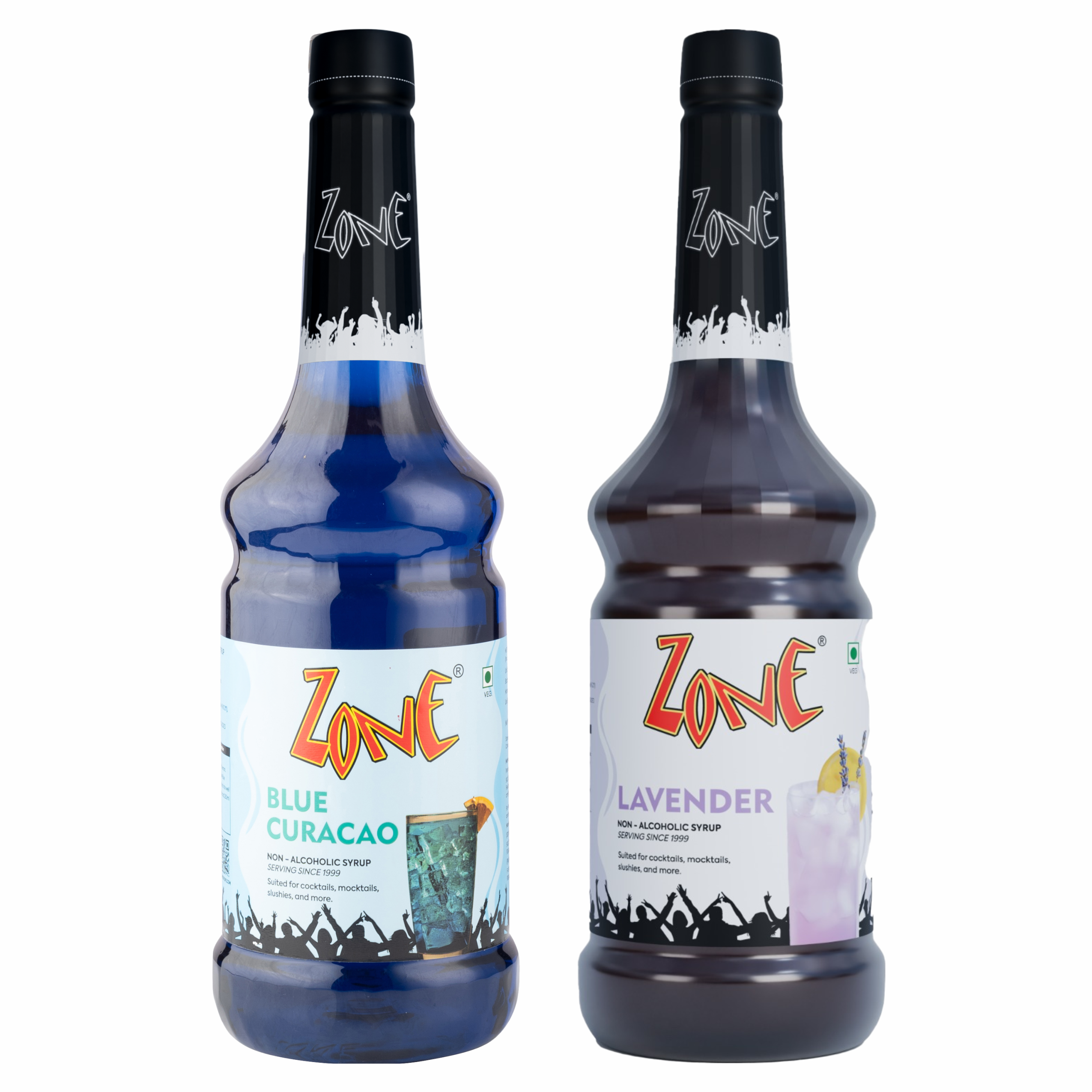 Blue Bloom Spritzer Combo (Pack of Blue Curacao and Lavendar Syrup 2x1L)