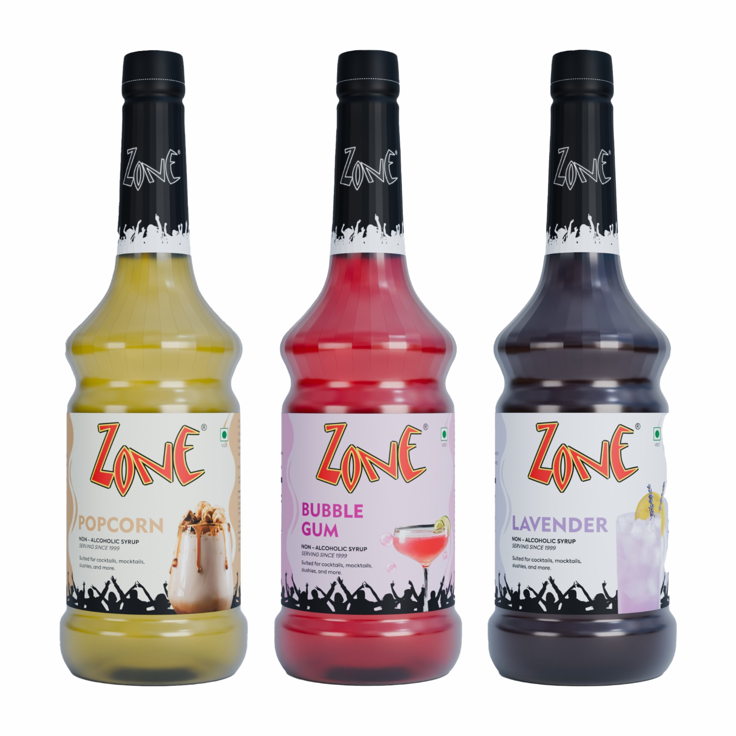 New Launch Combo: Whimsical Delights Trio (Pack of Lavendar, Popcorn and Bubblegum Syrups 3x1L)