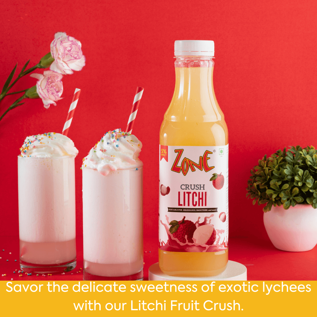 Zone Litchi Flavoured Crush 750ml