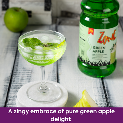 Zone Green Apple Flavoured Syrup