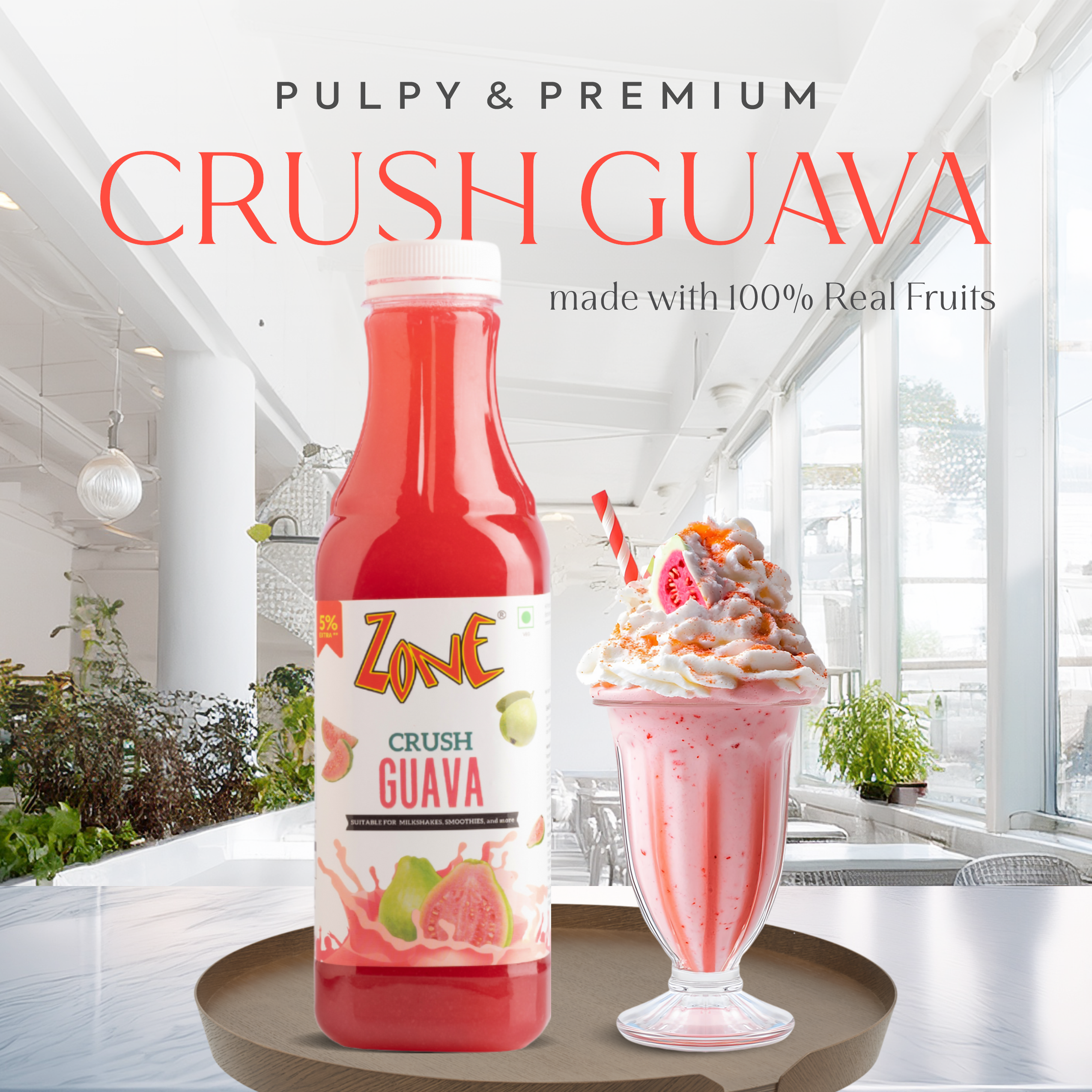 Zone Guava Flavoured Crush 750ml