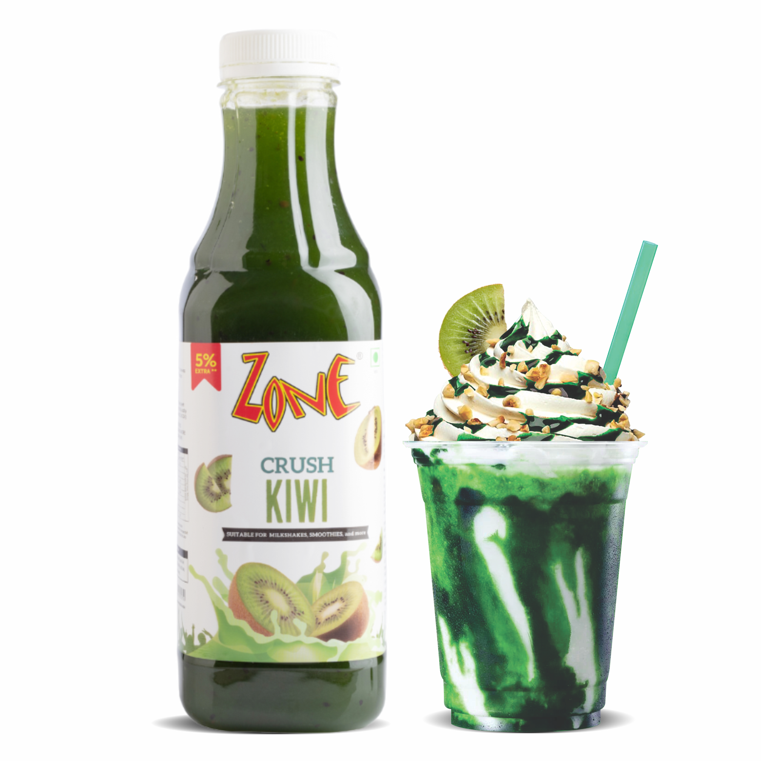 Zone Kiwi Flavoured Crush 750ml