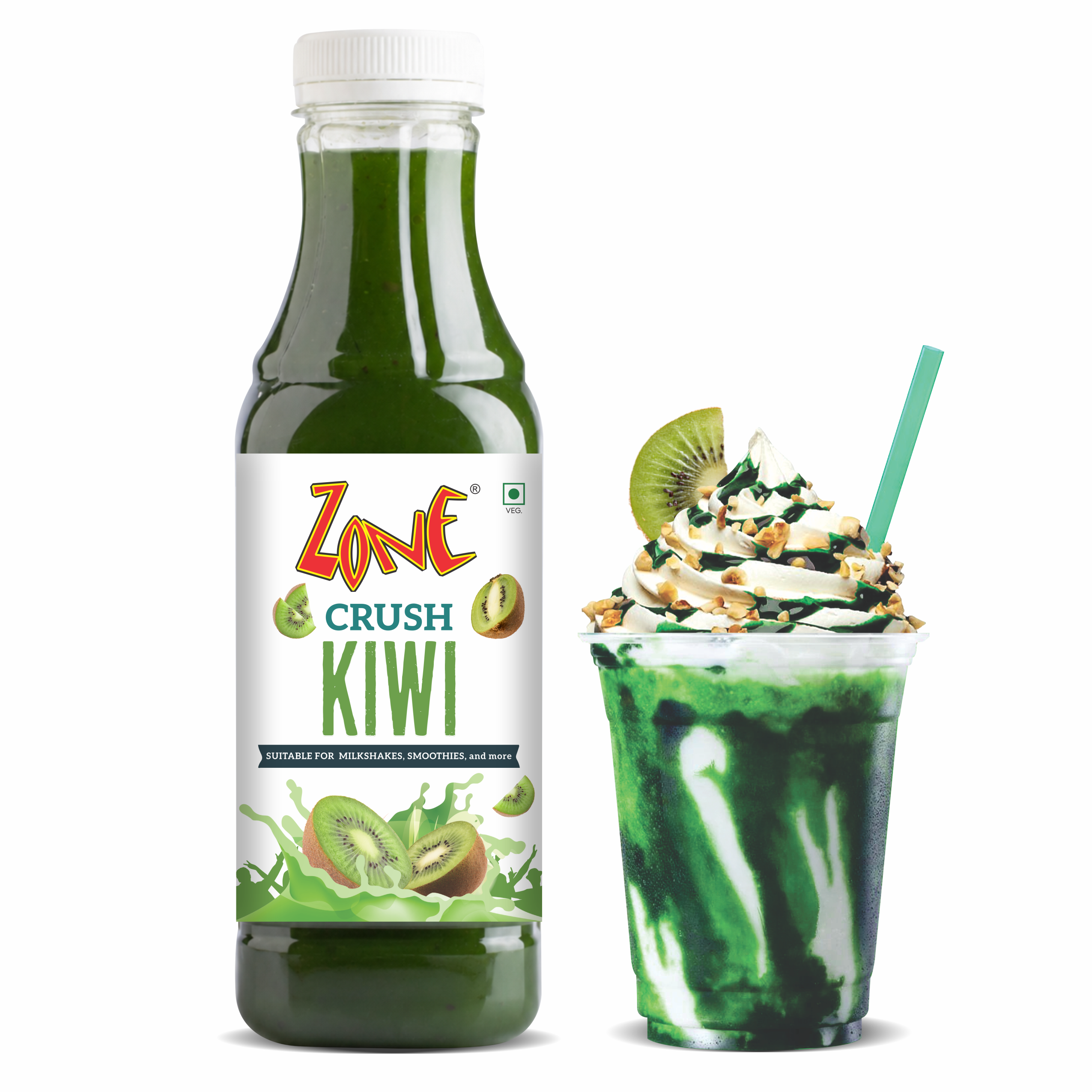 Zone Kiwi Flavoured Crush 750ml