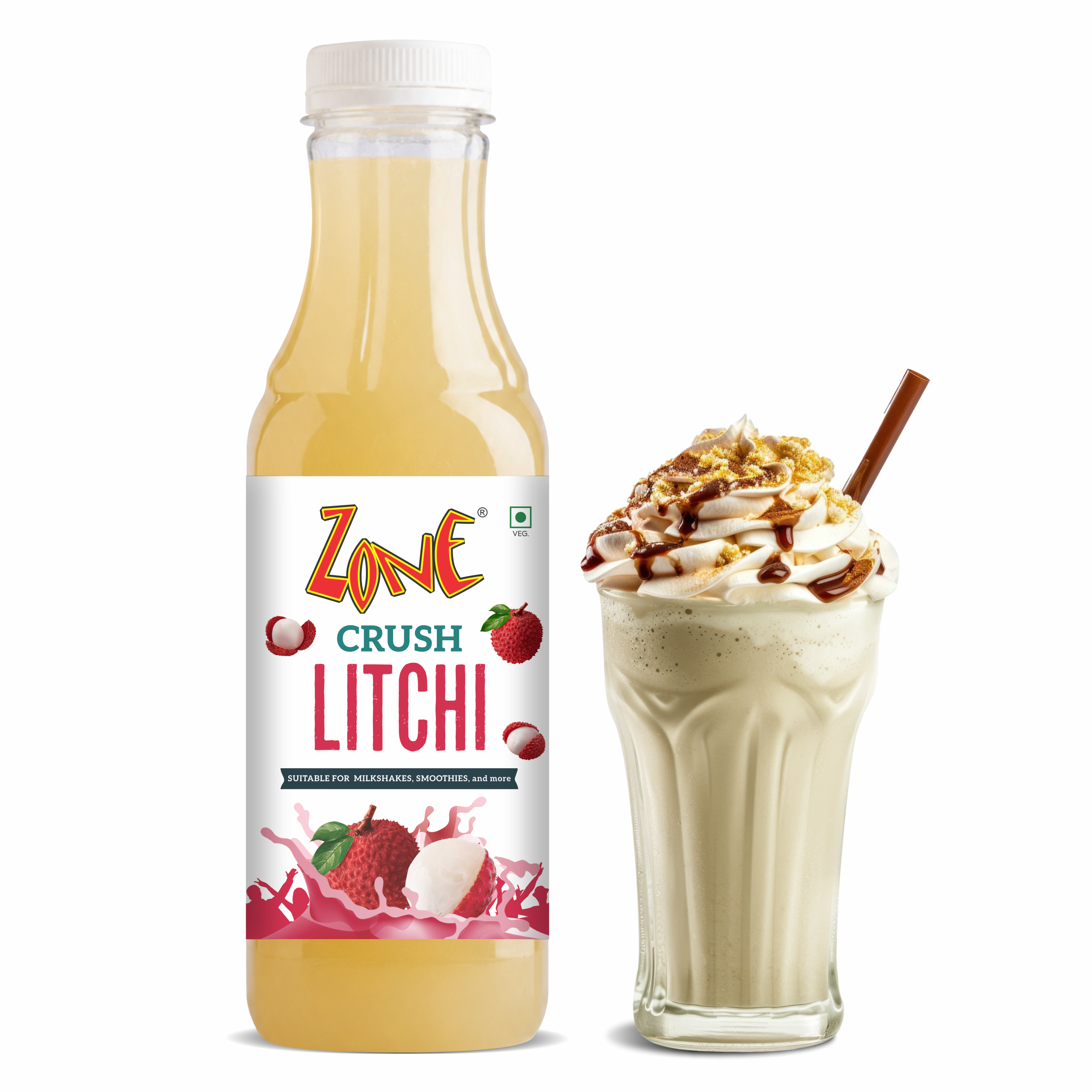 Zone Litchi Flavoured Crush 750ml