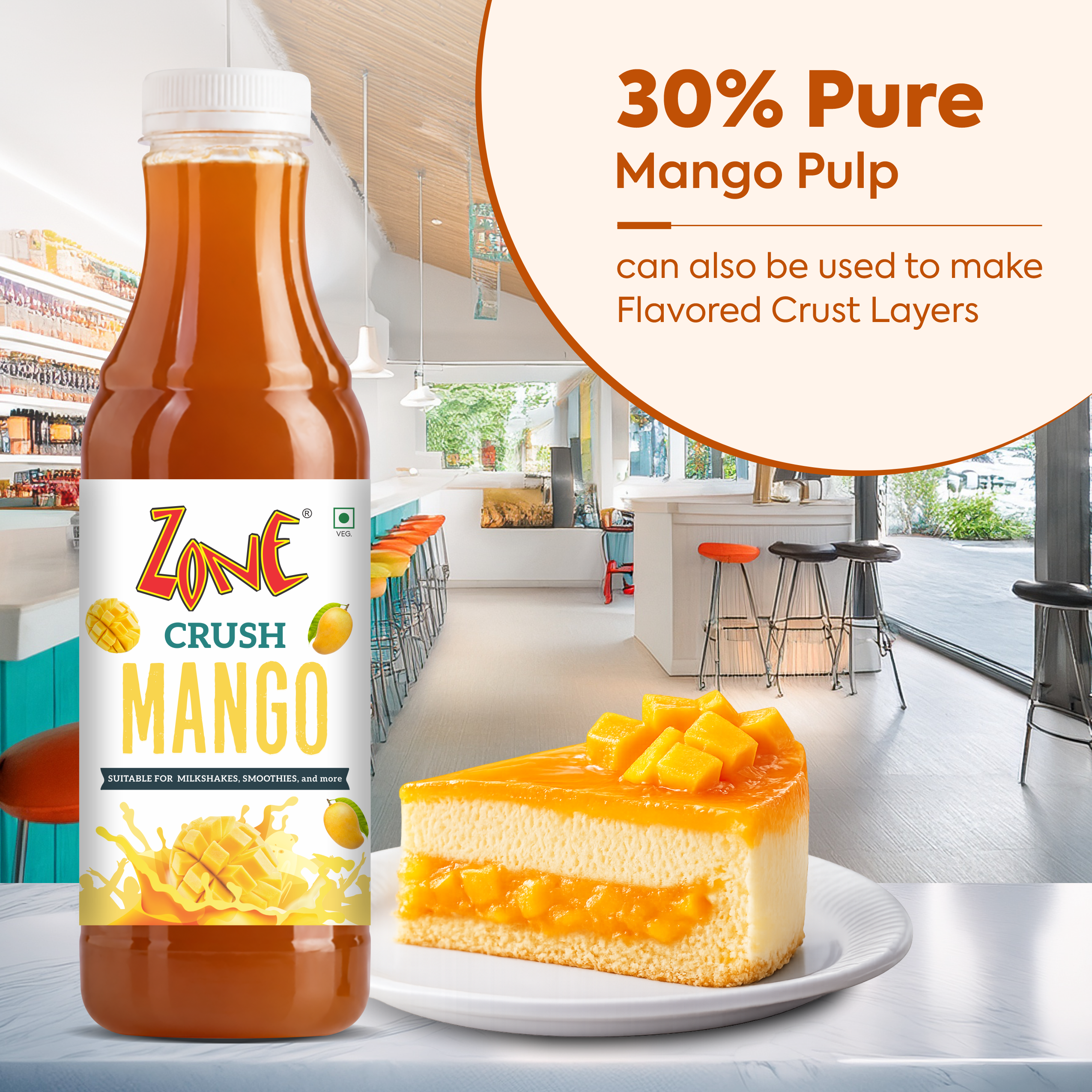 Zone Mango Flavoured Crush 750ml