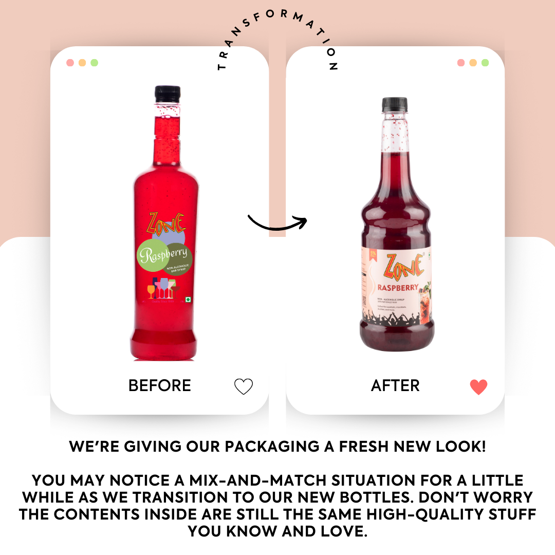 Zone Bars Raspberry Zone Raspberry Flavoured Syrup 1L | Cocktails, Mocktails, & more – ZONE