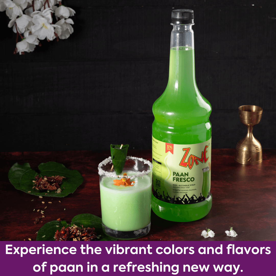 Zone Paan Flavoured Syrup 1L | Cocktails,Mocktails, & more – ZONE