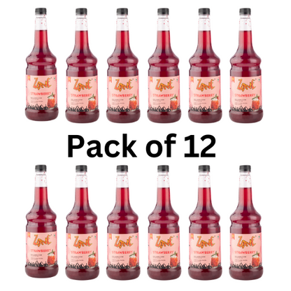 Zone Strawberry Flavoured Syrup 12x1L