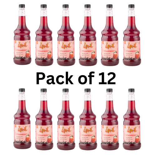 Zone Strawberry Flavoured Syrup 12x1L
