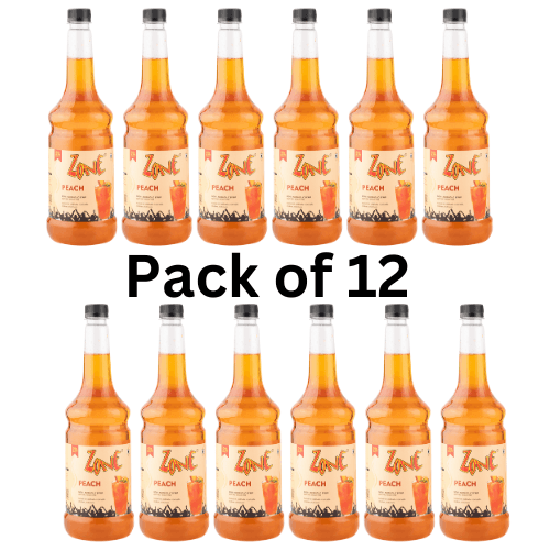 Zone Peach Flavoured Syrup 12x1L