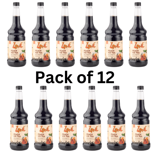 Zone Peach Ice Tea Flavoured Syrup 12x1L