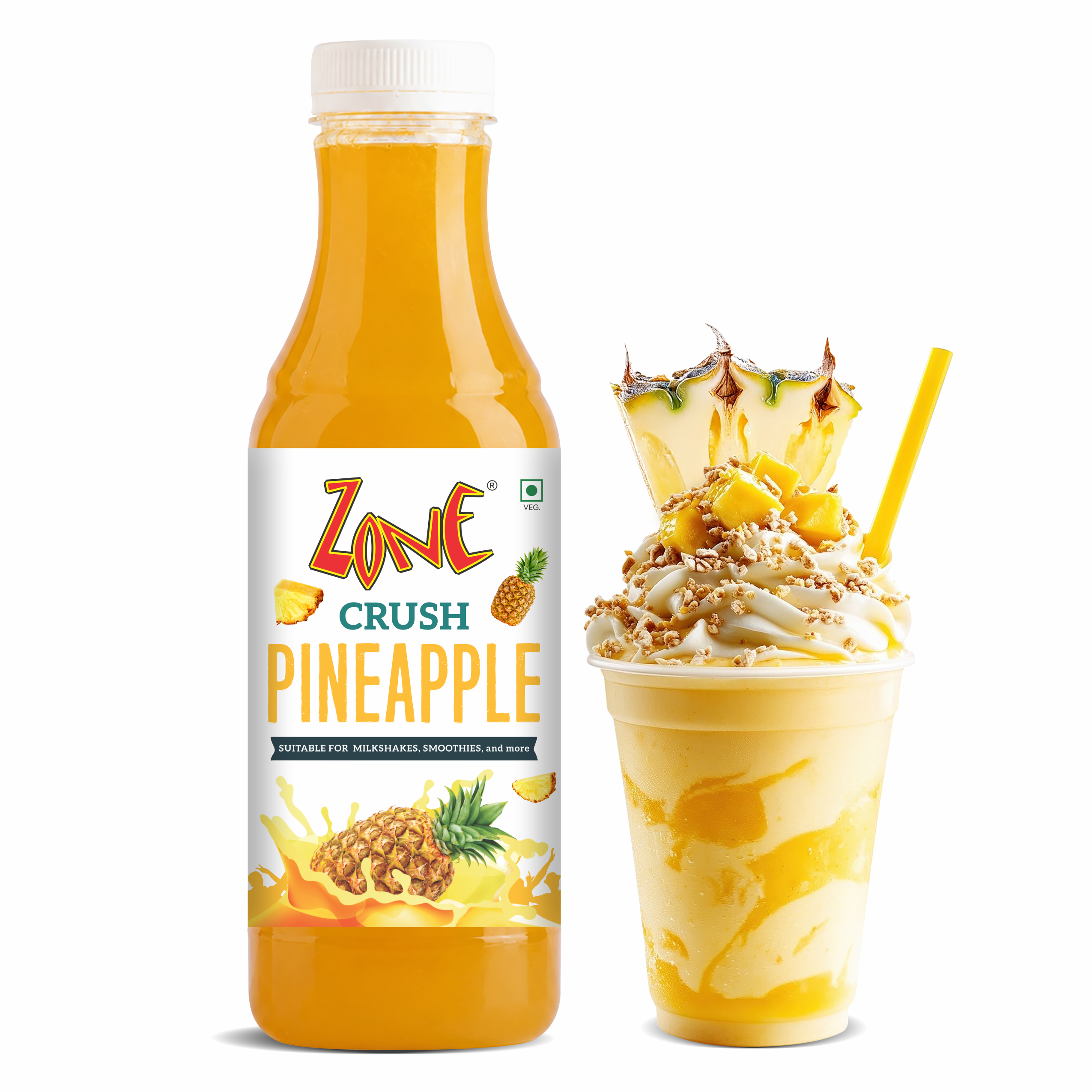 Zone Pineapple Flavoured Crush 750ml
