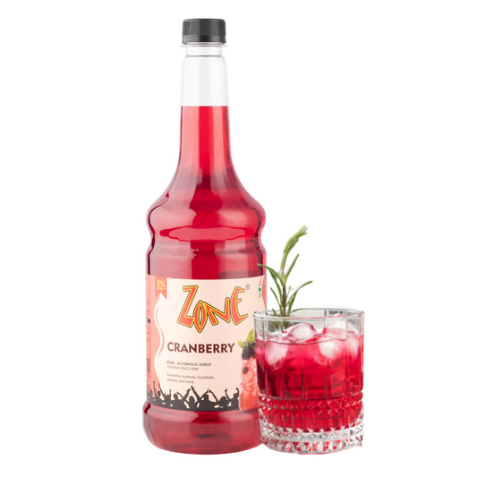Zone Cranberry Flavoured Syrup 1050ml