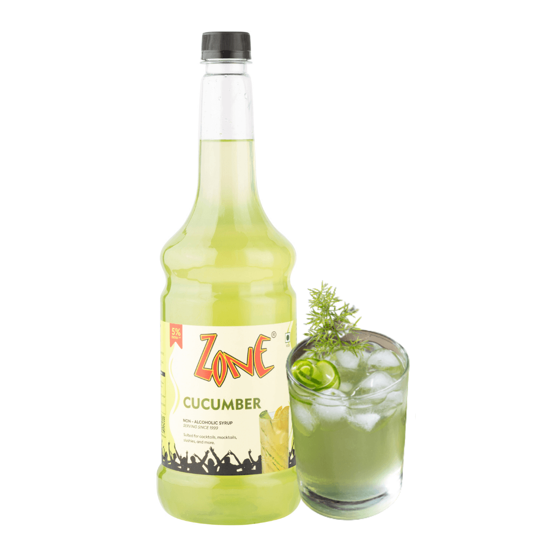 Zone Cucumber Flavoured Syrup 1L | Cocktails,Mocktails, & more – ZONE