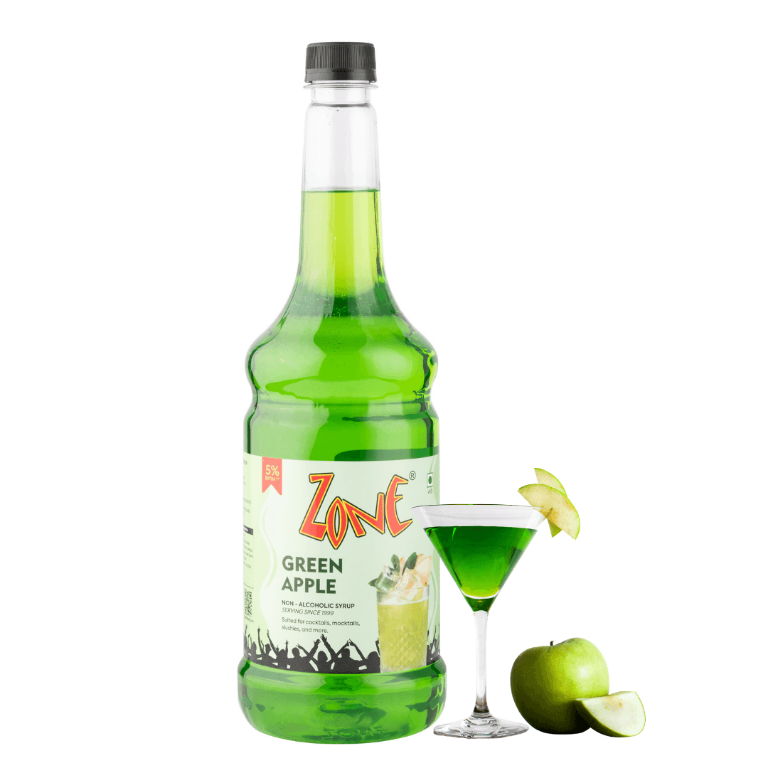 Zone Green Apple Flavoured Syrup 1050ml