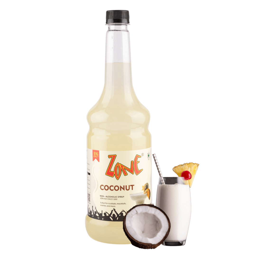 Zone Coconut Flavored Syrup 1L | Cocktail, Mocktail & more – ZONE