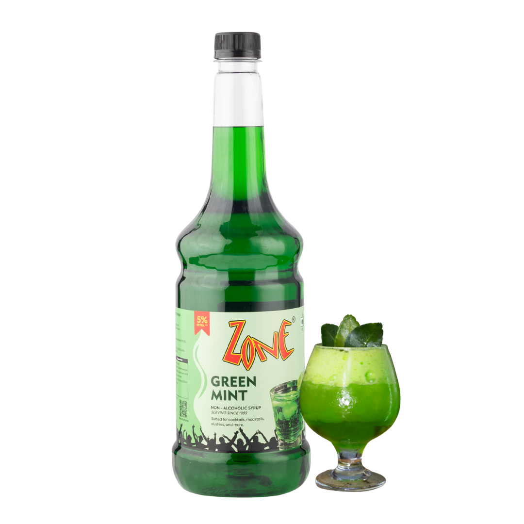 Zone Green Mint Flavoured Syrup