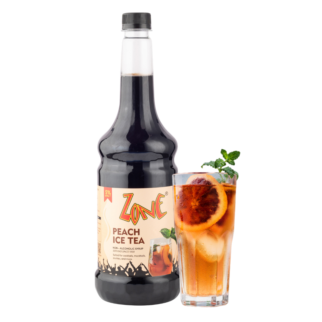 Zone Peach Ice Tea Flavoured Syrup