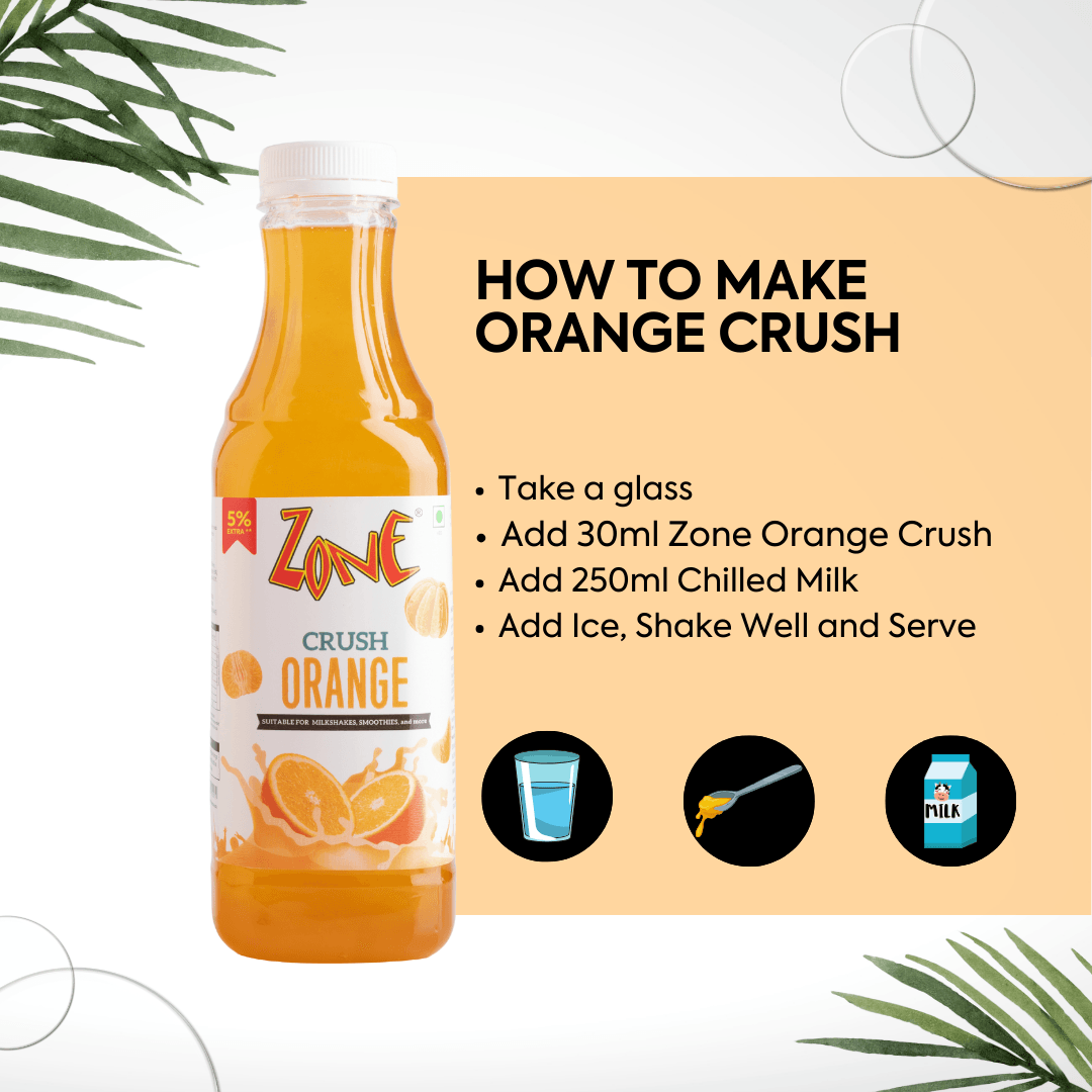 Zone Orange Flavoured Crush 750ml