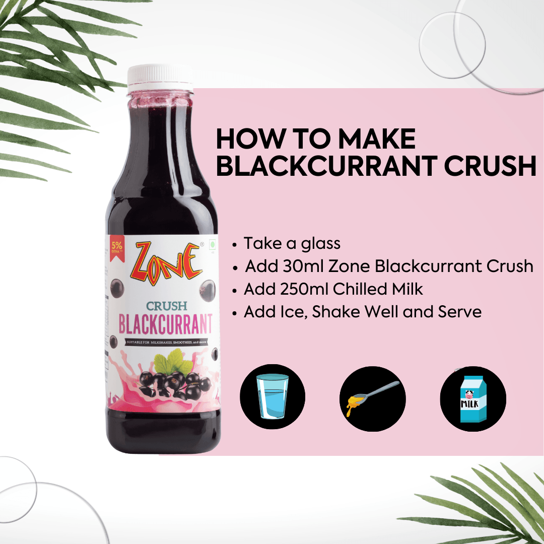 Zone BlackCurrant Flavoured Crush 750ml