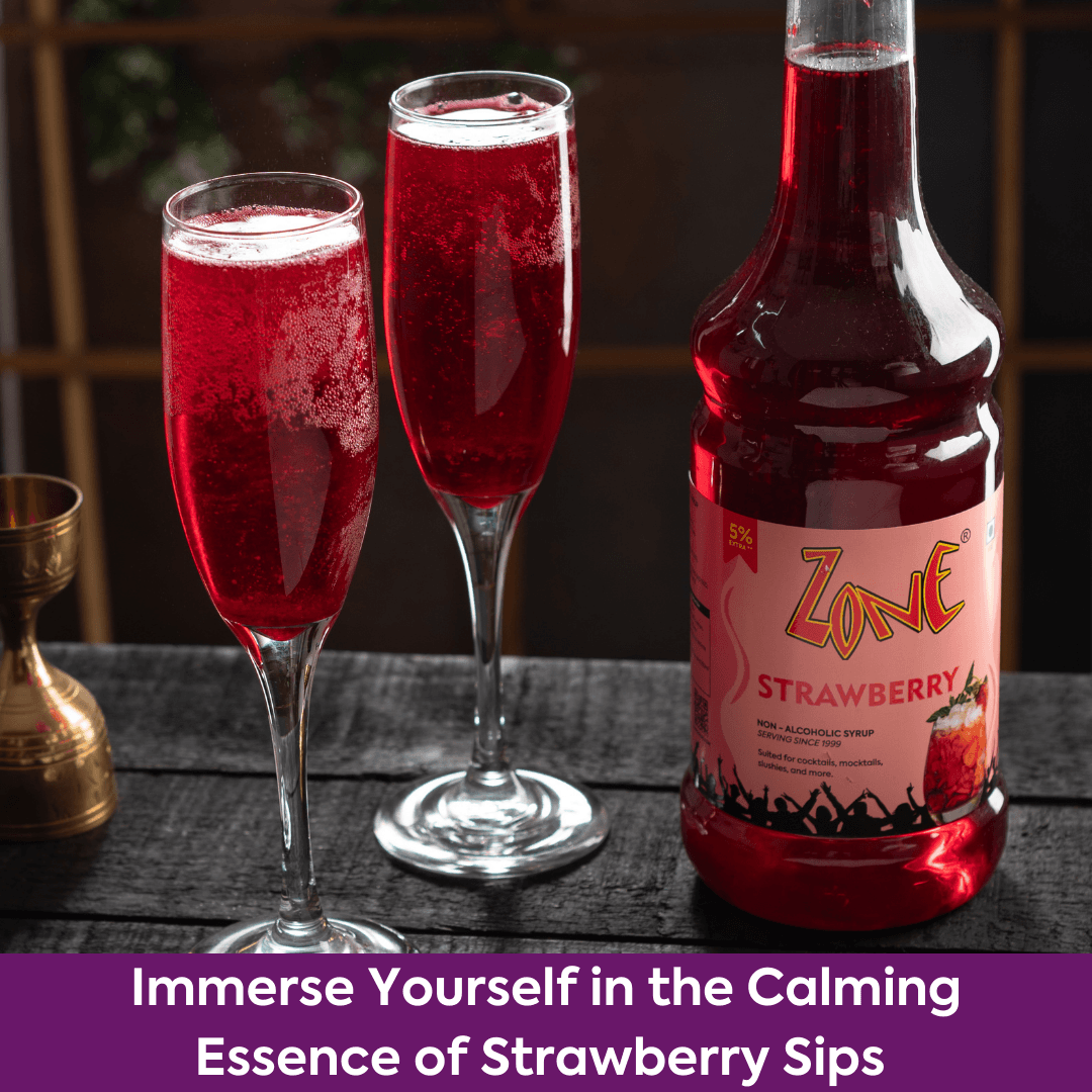 Zone Strawberry Flavoured Syrup 1L | Mocktails, Cocktails – ZONE