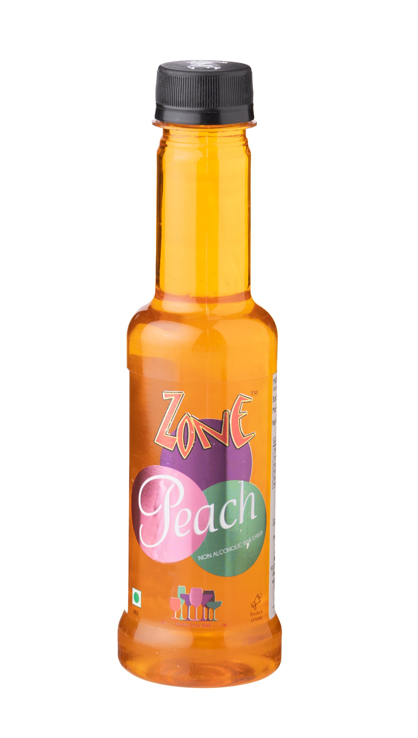 Zone Peach Flavoured Syrup 240ml