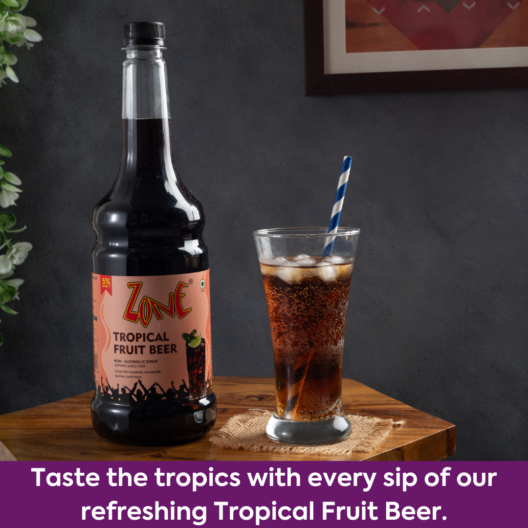 Zone Tropical Fruit Beer Flavoured Syrup
