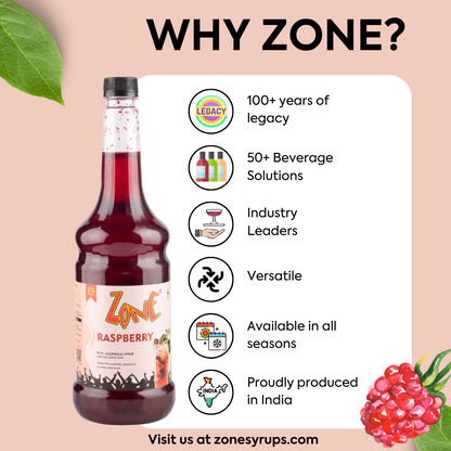 Zone Raspberry Flavoured Syrup