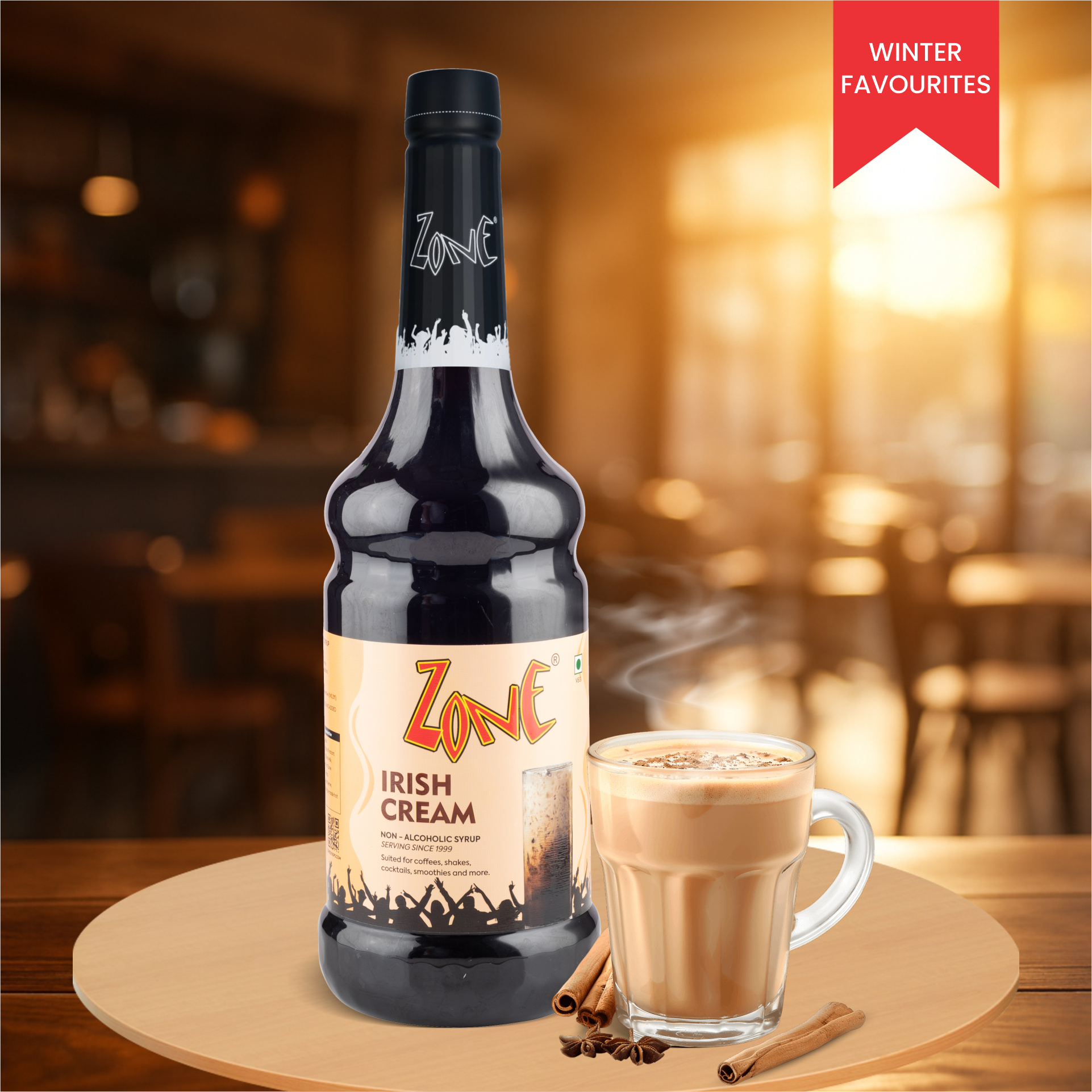Zone Irish Cream Flavoured Syrup 1000ml