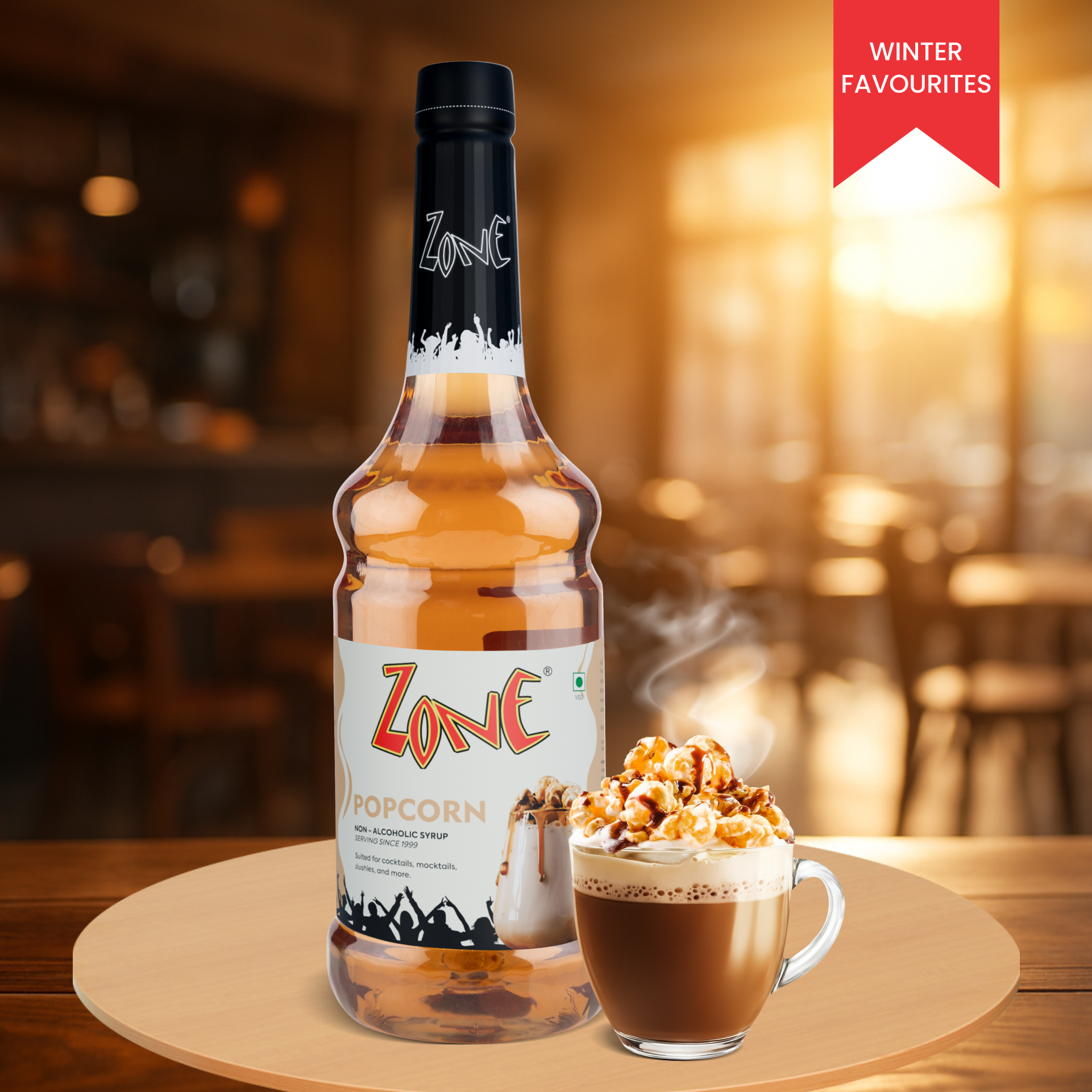 Zone Popcorn Flavoured Syrup 1000ml