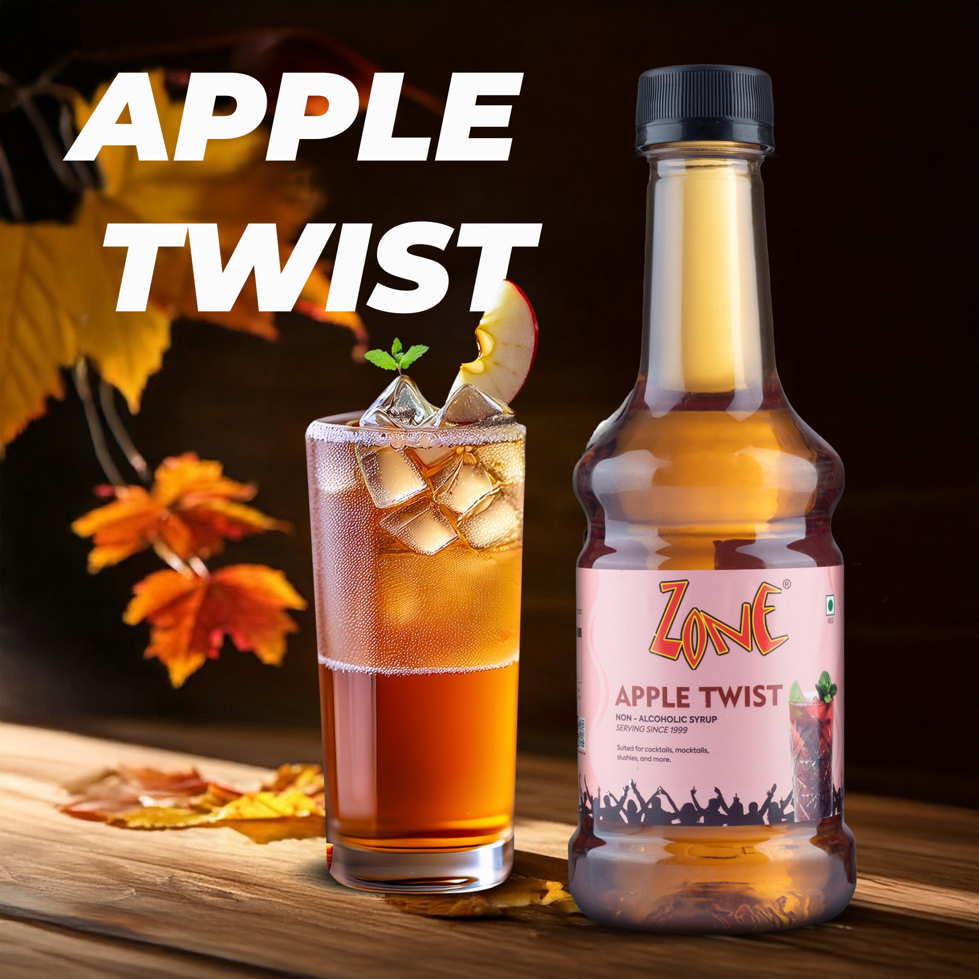 Zone Apple Twist Flavoured Syrup 300ml