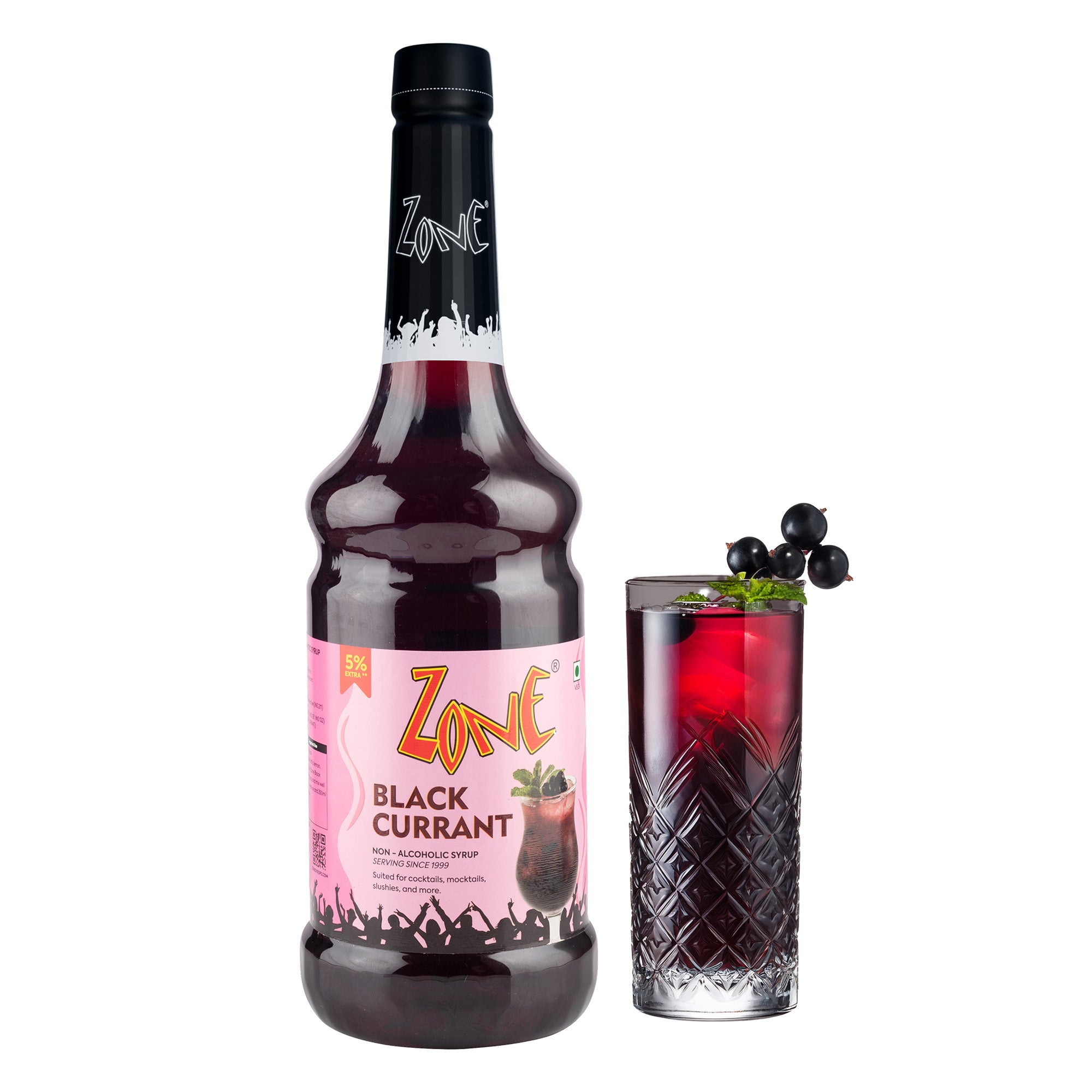 Zone Black Currant Flavoured Syrup 1000ml