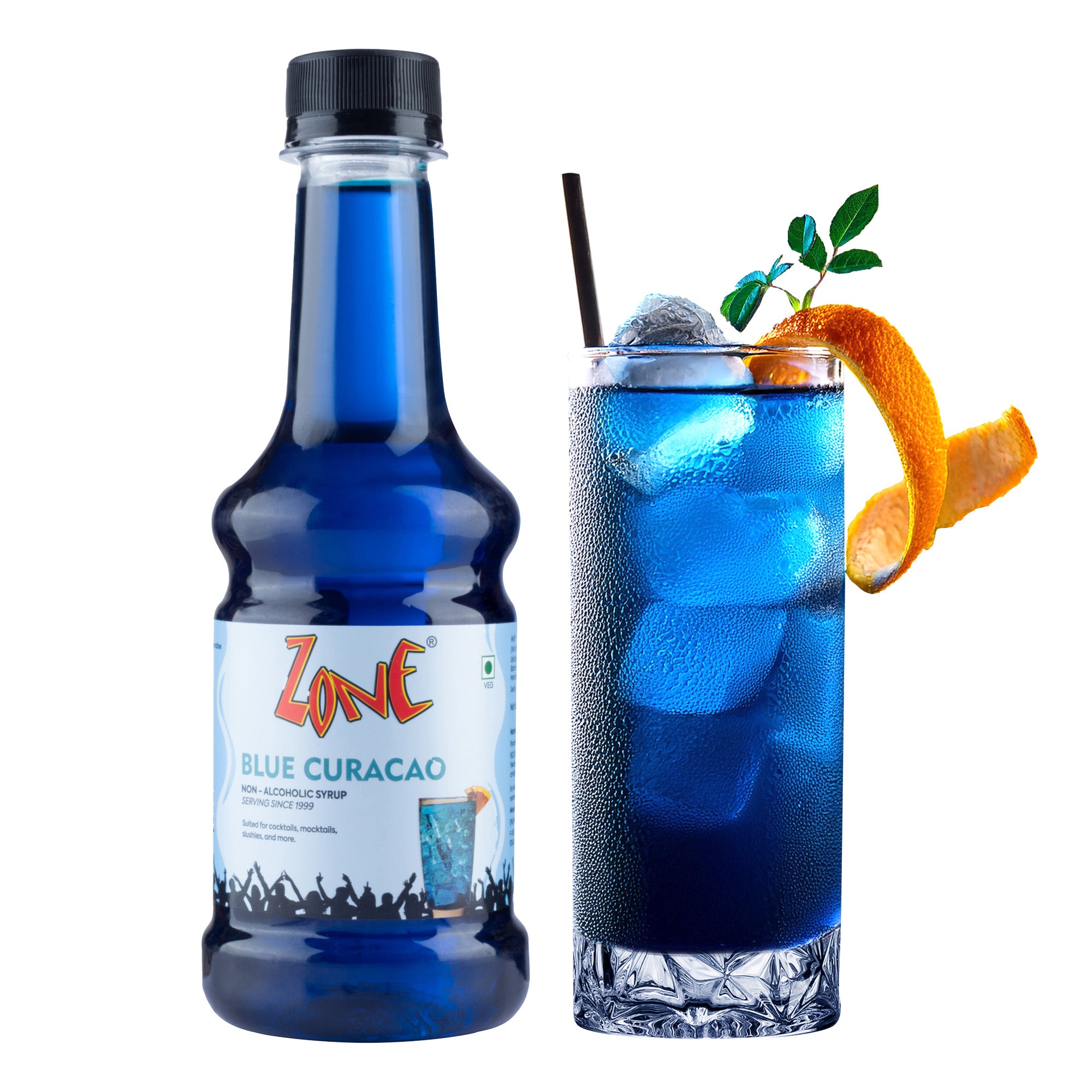 Zone Blue Curacao Bar Syrup (300ml)