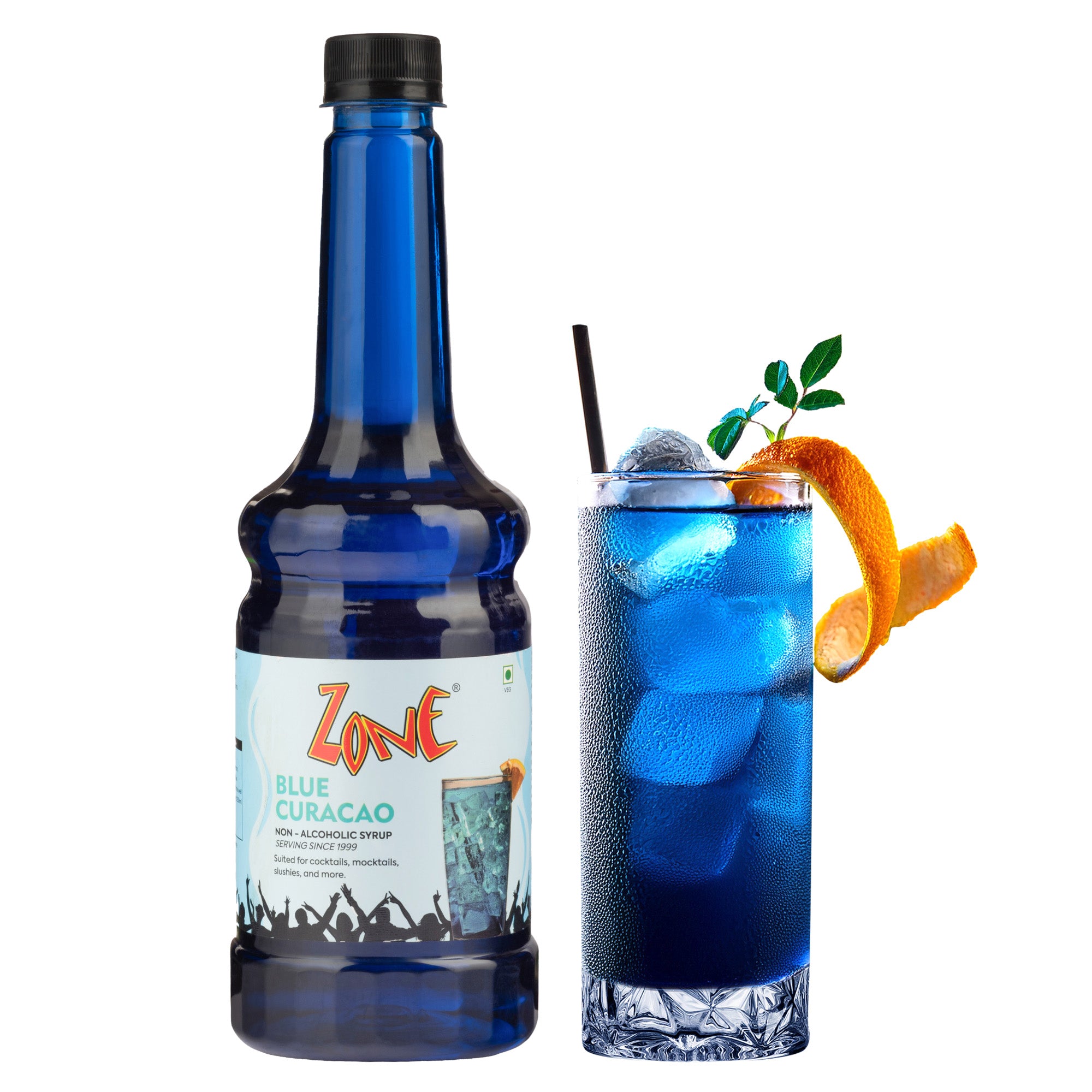 Zone Blue Curacao Flavoured Syrup 750ml