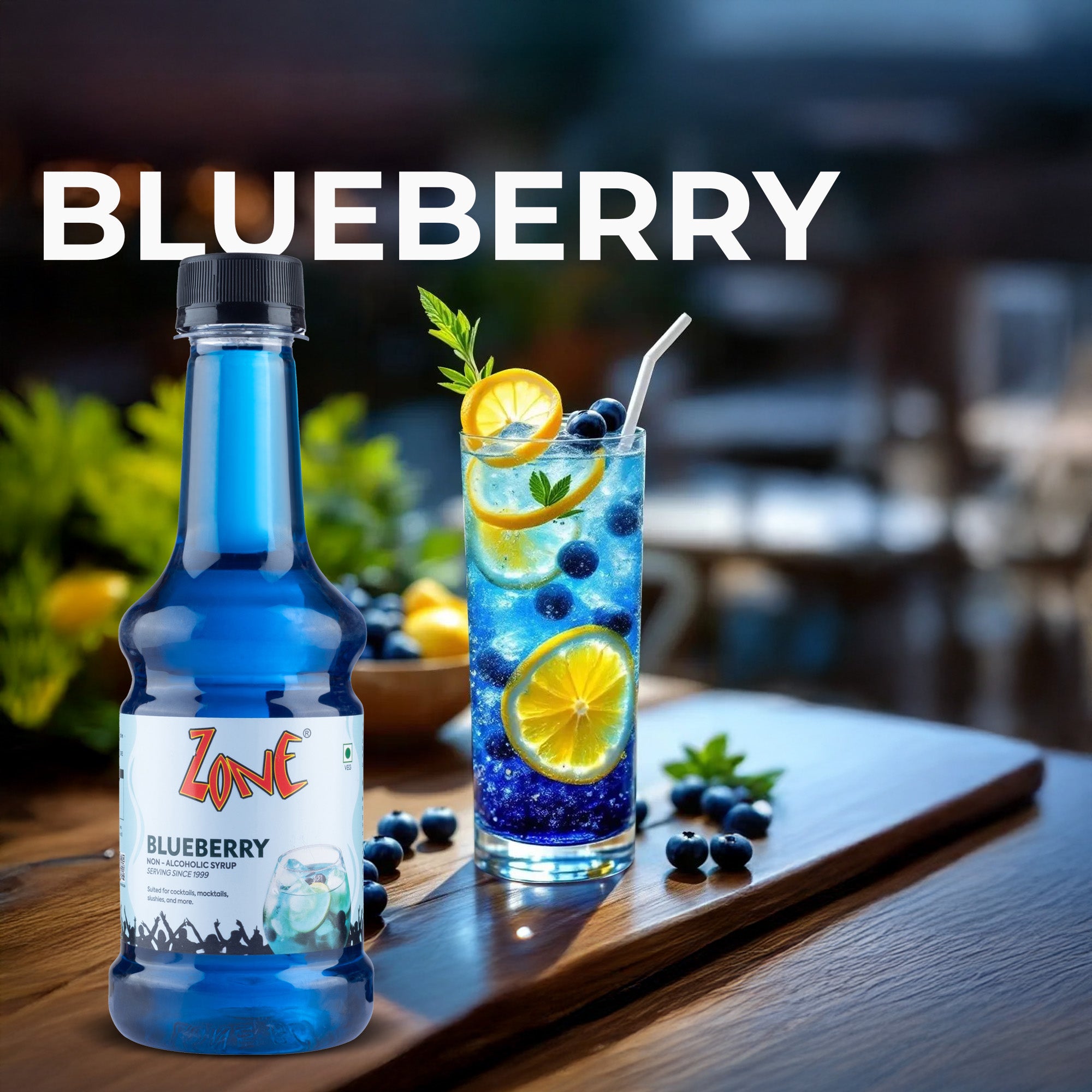 Zone Blueberry Bar Syrup (300ml)