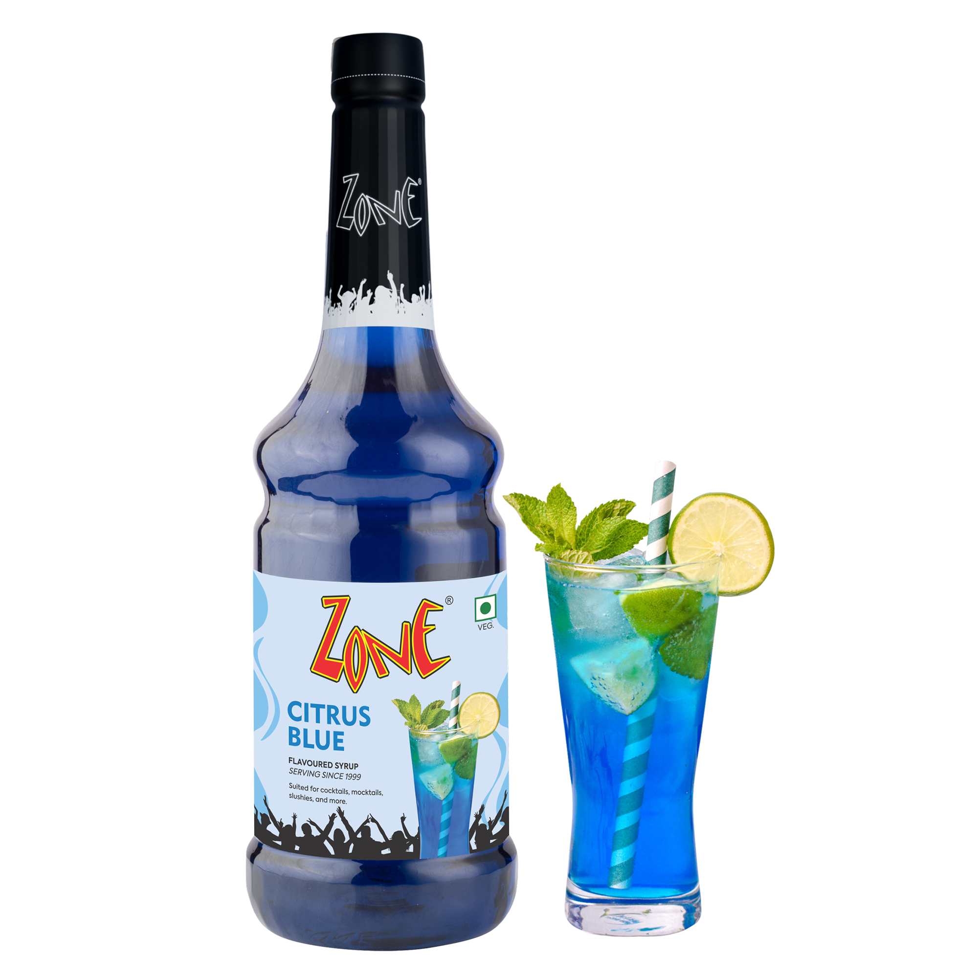 Zone Citrus Blue Flavoured Syrup 1000ml