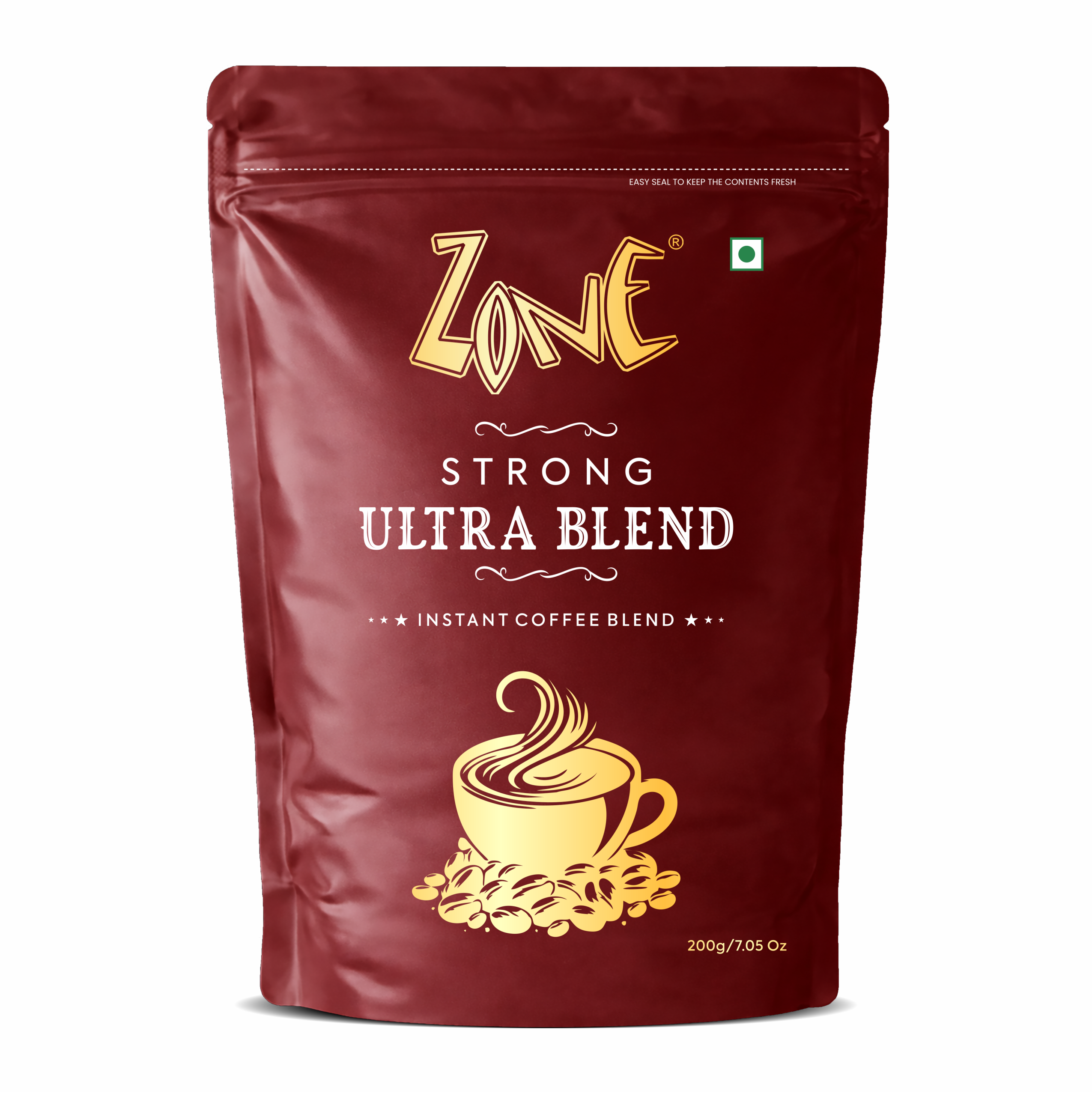 Zone Strong Ultra Blend Instant Coffee Powder 200gm Pack