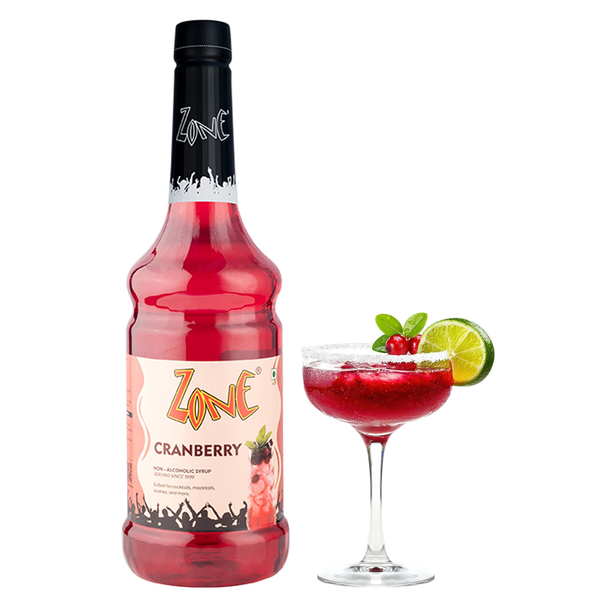 Zone Cranberry Flavoured Syrup 1000ml