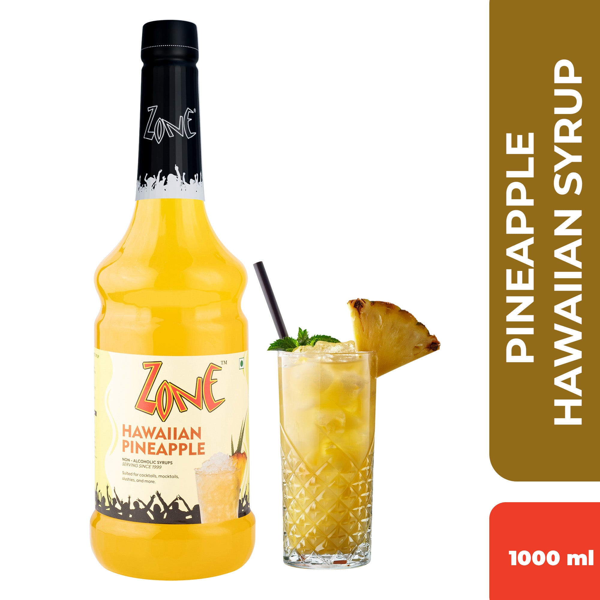 Zone Hawaiian Pineapple Flavoured Syrup 1L | Cocktails, Mocktails
