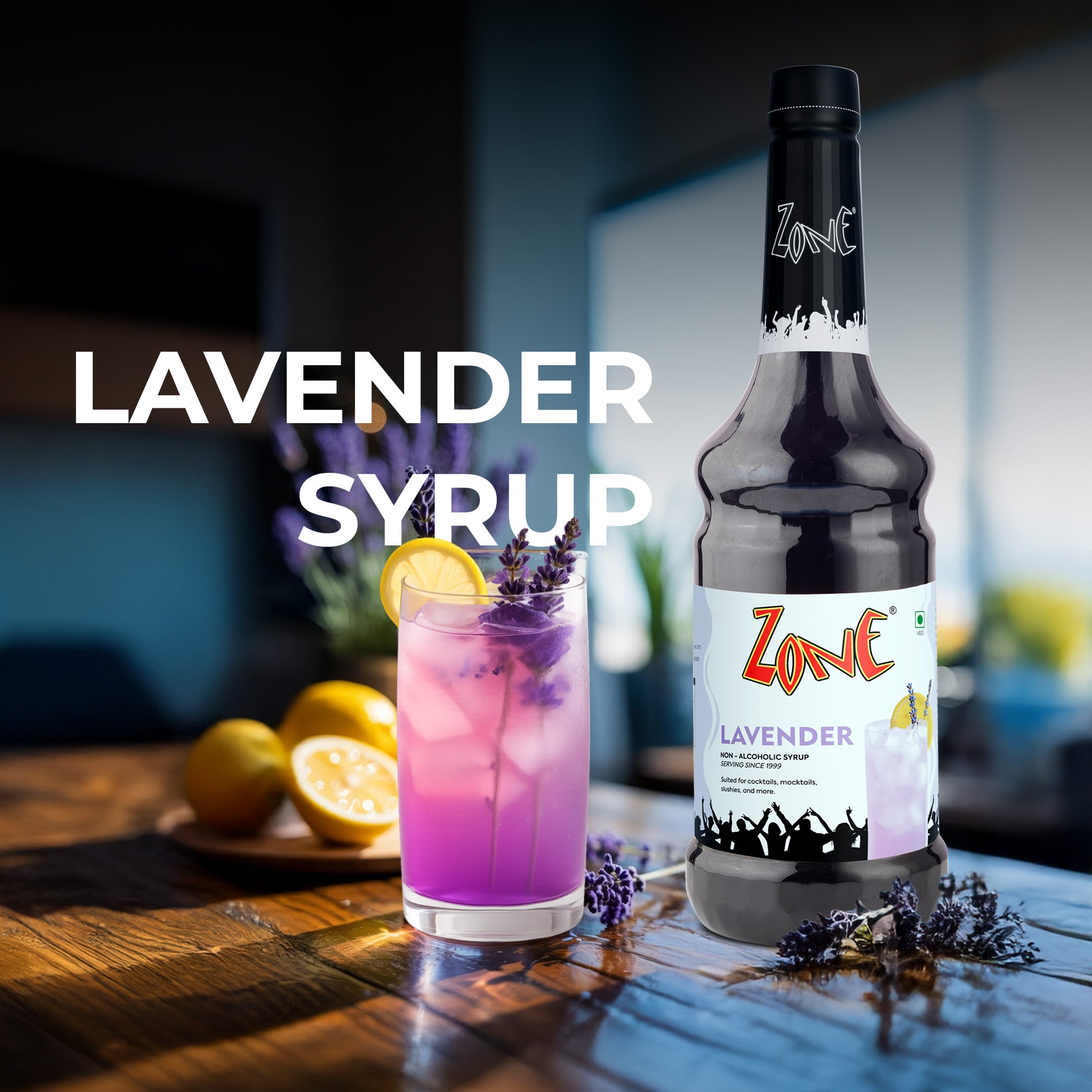 Zone Lavender Flavoured Syrup 1000ml