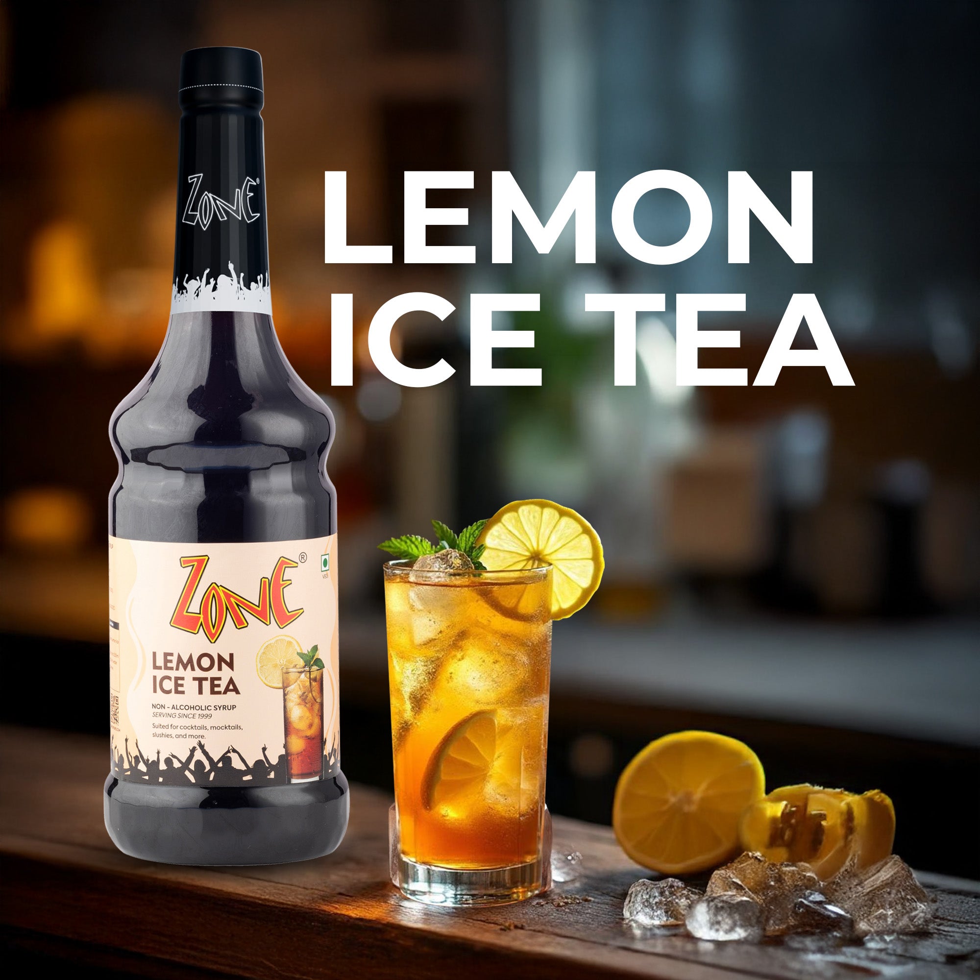 Zone Lemon Ice Tea Flavoured Syrup 1000ml